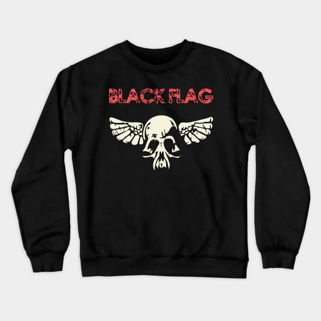 black flag Crewneck Sweatshirt by ngabers club lampung